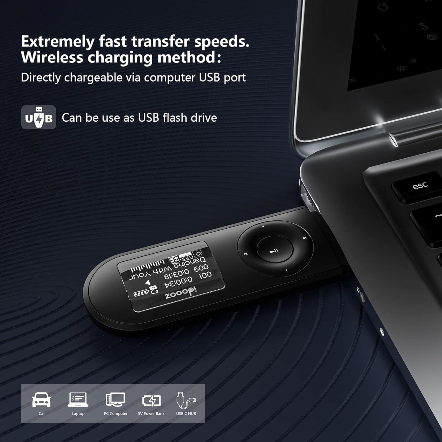 Reproductor MP3 USB idoooz U2 8GB con Radio FM y Grabación