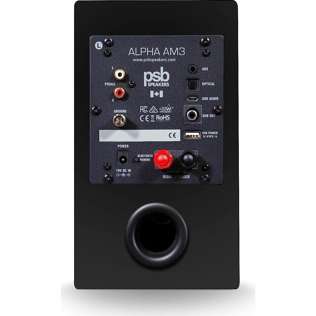 Altavoces Compactos Alimentados PSB Alpha AM3 - 35W - Negro