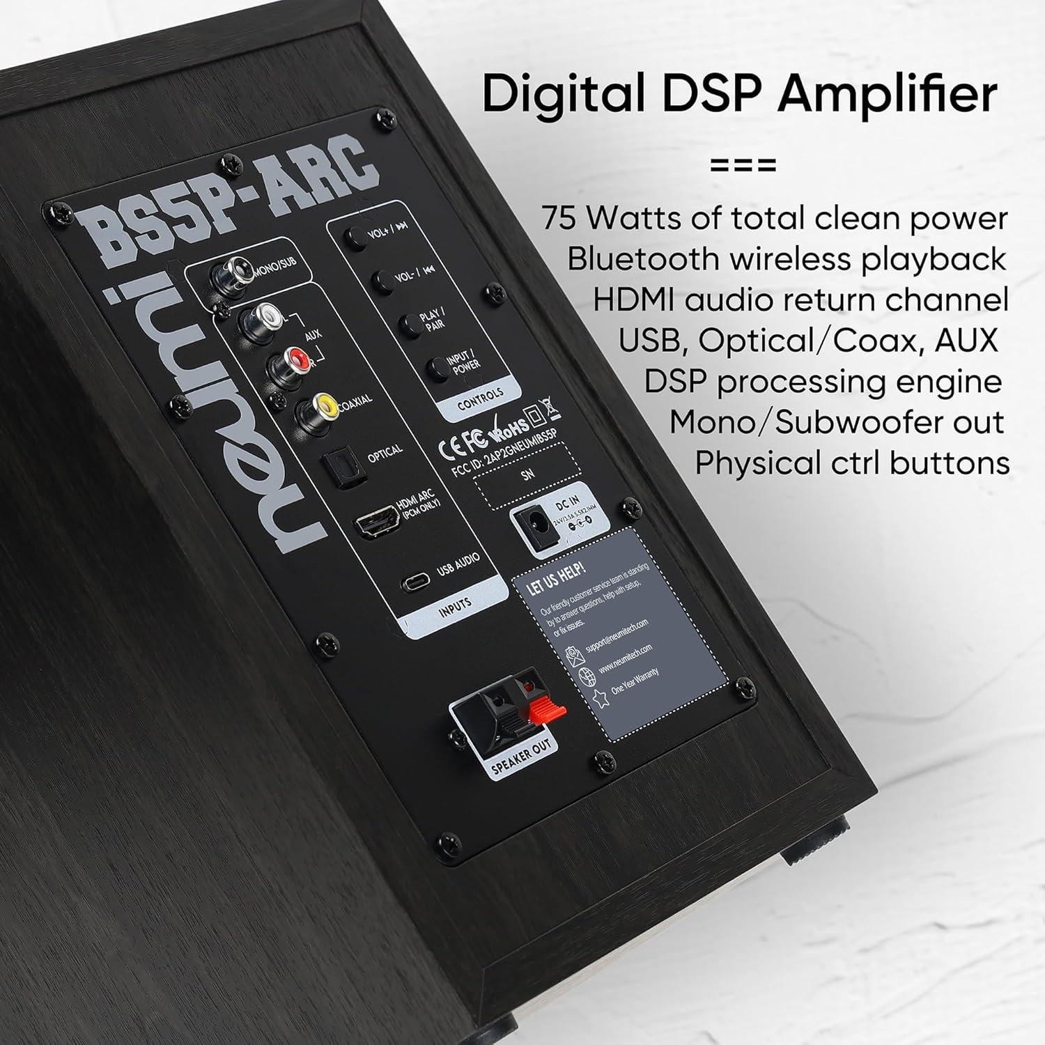 Altavoces de Estantería NEUMITECH BS5P-ARC 75W Bluetooth