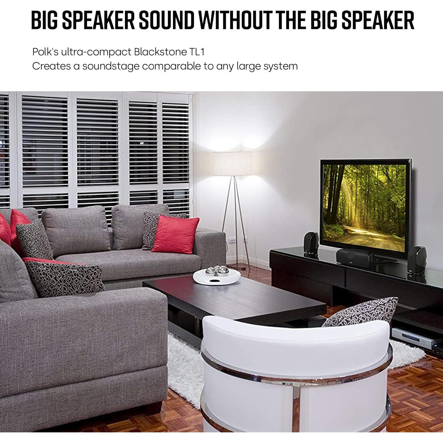 Altavoz Satélite Polk Audio TL1 Negro Compacto 0.84 kg