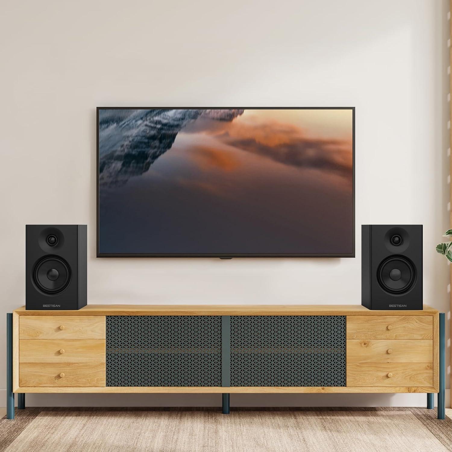 Altavoces de Estantería BESTISAN SR09B 50W Bluetooth 2.1