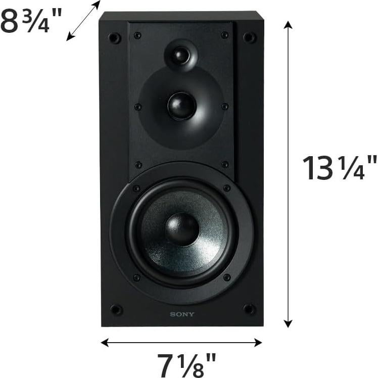 Altavoces de Estantería Sony SS-CS5M2, 3 Vías, 13 cm, Par