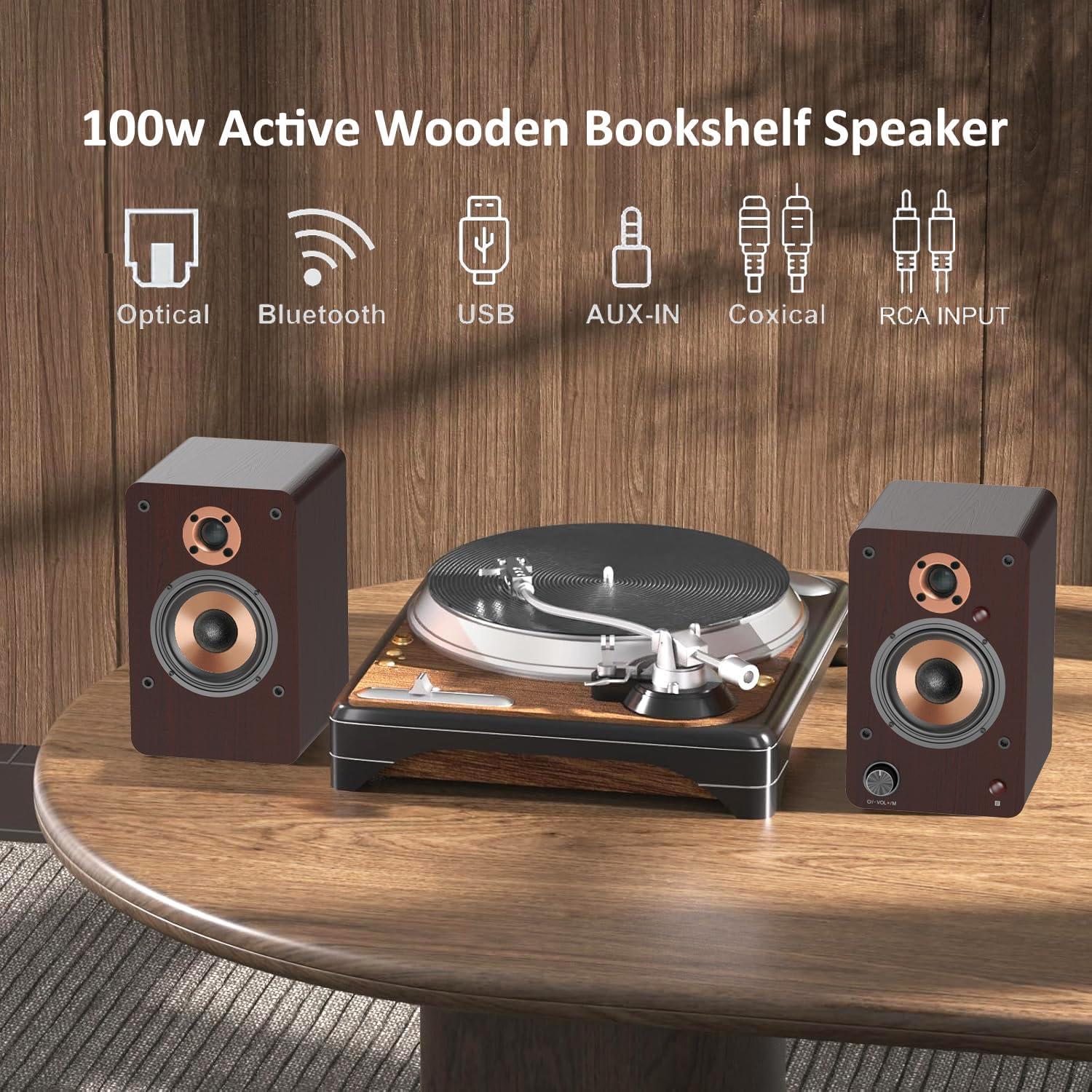 Altavoces de Estantería Activos LONPOO LP42M 100W Bluetooth