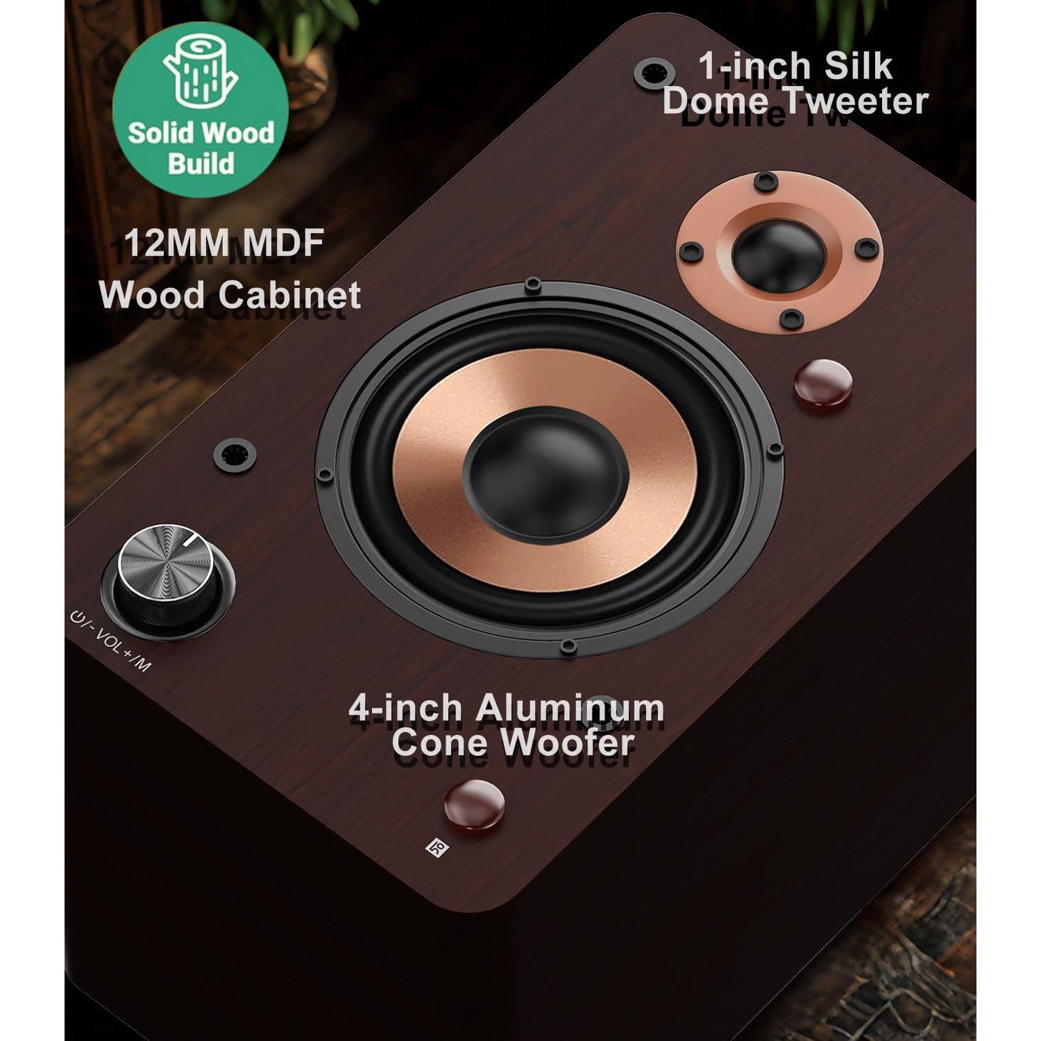 Altavoces de Estantería Activos LONPOO LP42M 100W Bluetooth