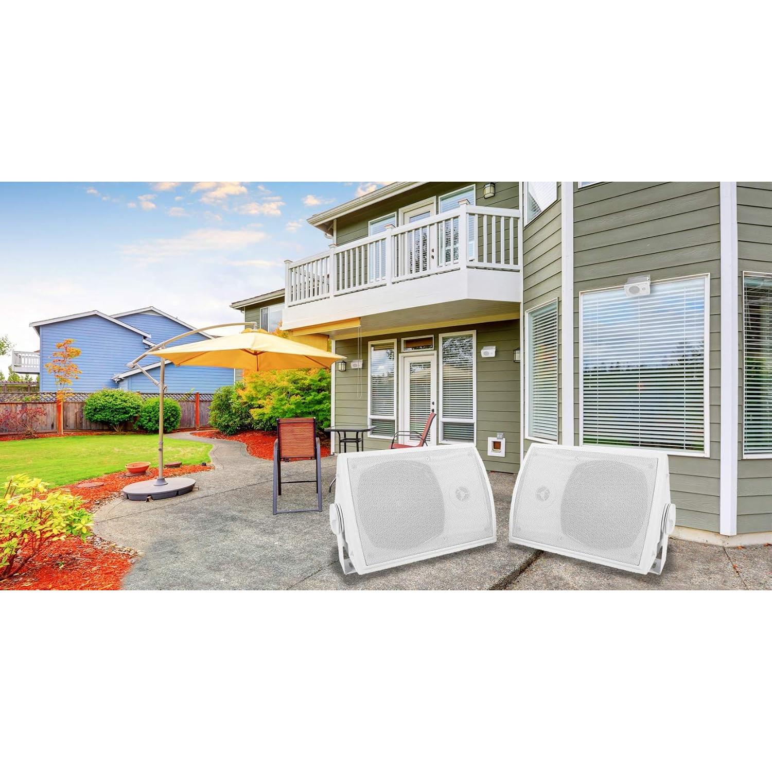 Altavoces Rockville HP5S 5.25" Blancos para Exterior 420W