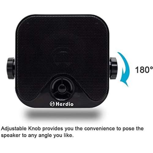 Altavoces Marinos Impermeables Herdio 4" 100W para Barcos y ATV