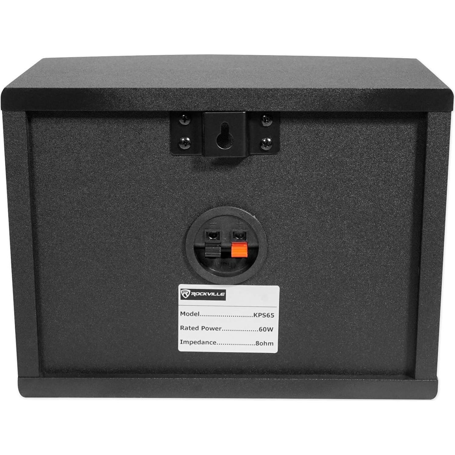 Altavoces de Karaoke Rockville KPS65 800W 6.5" MDF Pared