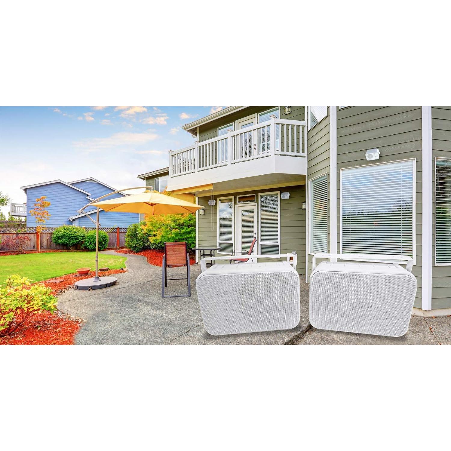 Altavoces Rockville HP65S-8 6.5" 500W Impermeables Blancos