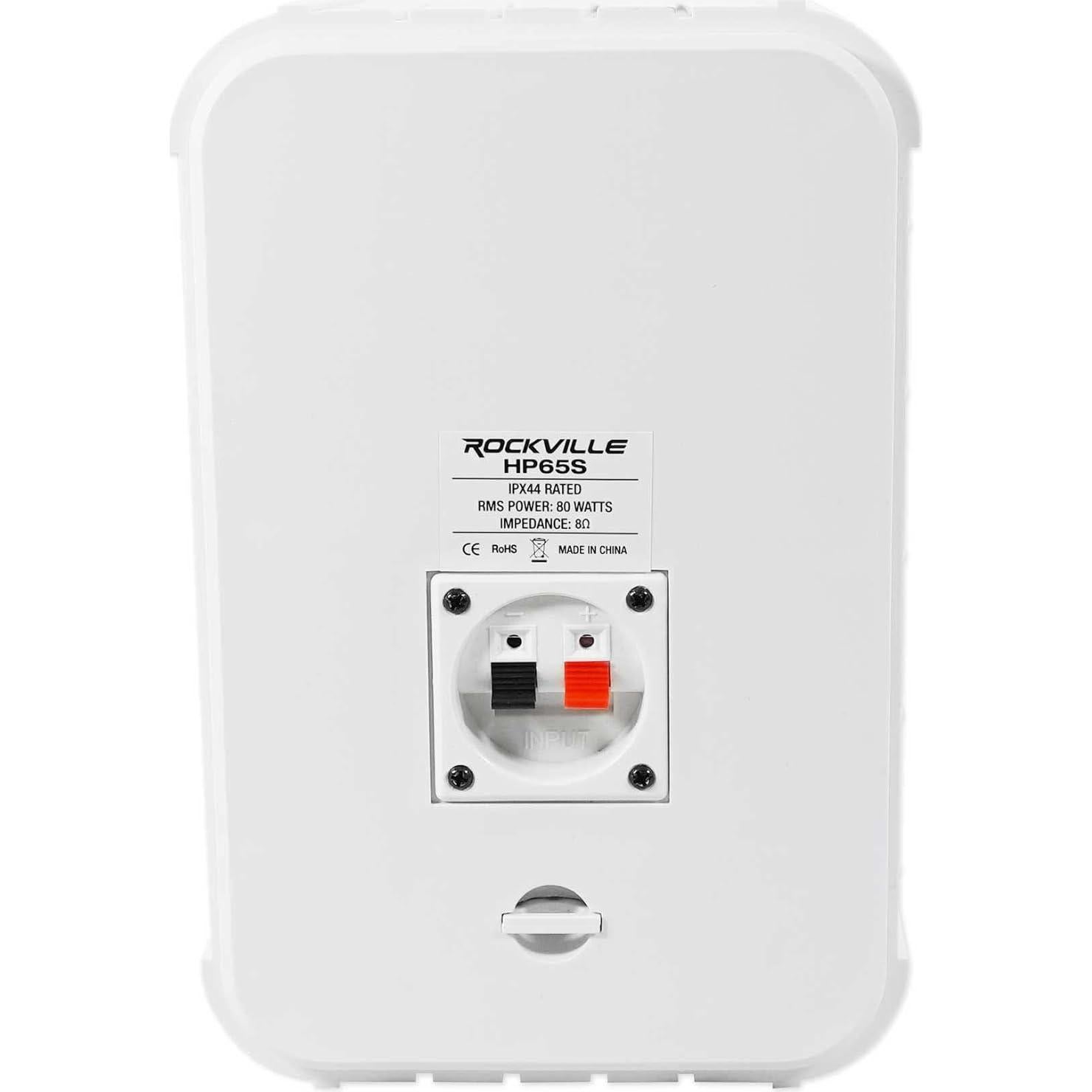 Altavoces Rockville HP65S-8 6.5" 500W Impermeables Blancos