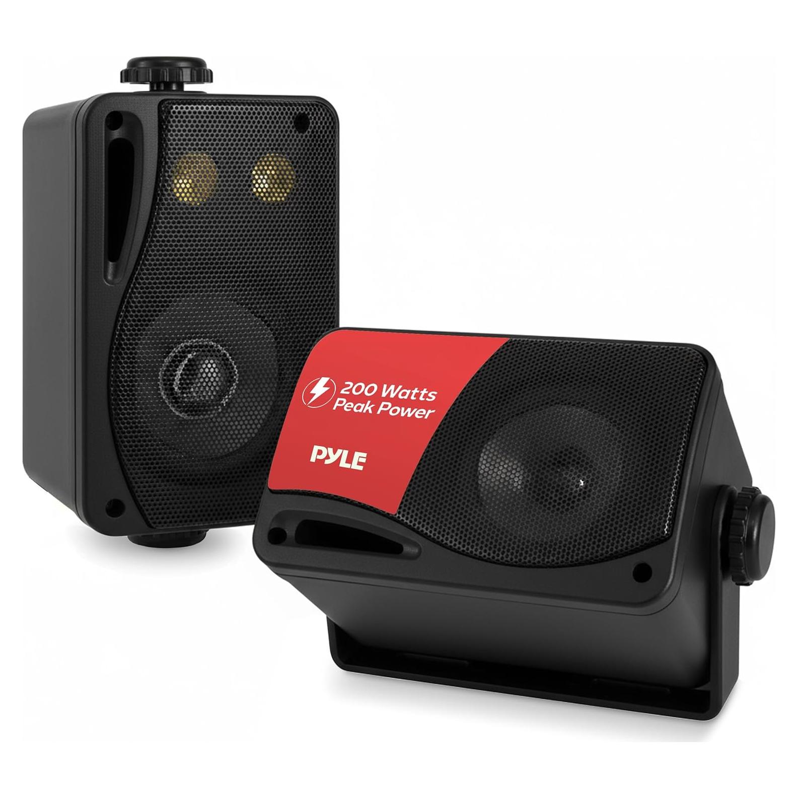 Altavoces Pyle PLMR24B 3.5" 200W Impermeables Montaje en Pared