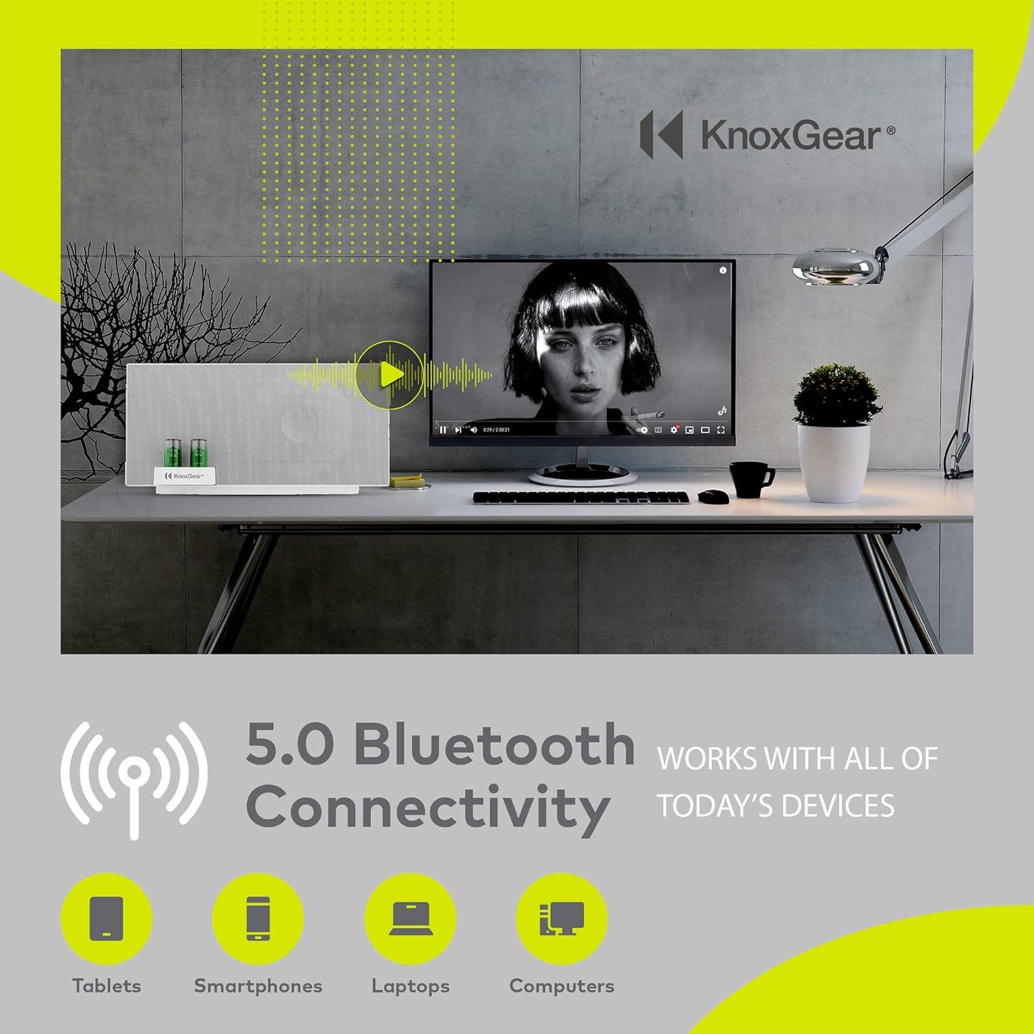 Altavoces Bluetooth 5.0 Knox Gear KN-HYP-W - Híbrido 10.16cm