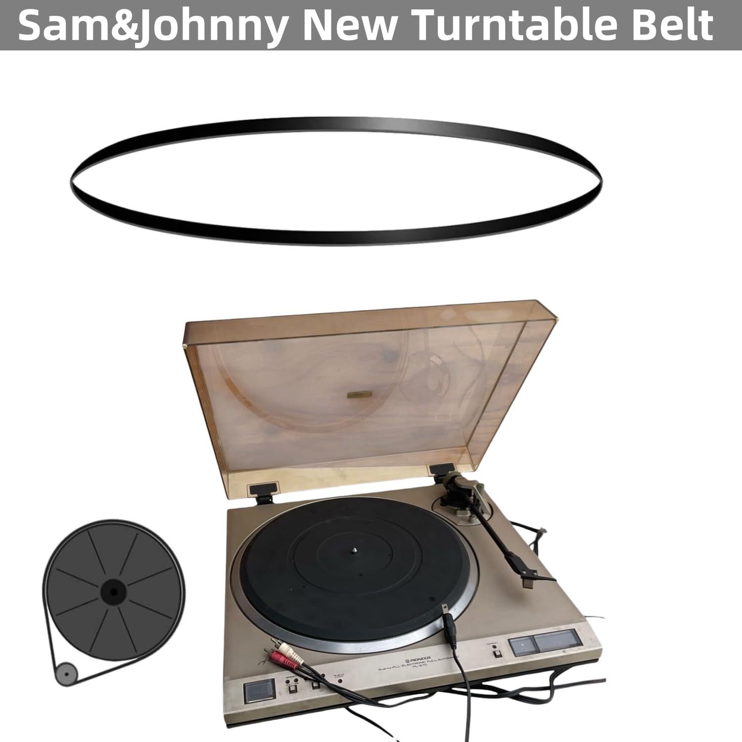 Cinturón de goma Sam&Johnny para tocadiscos Pioneer PL-450/570/590/600