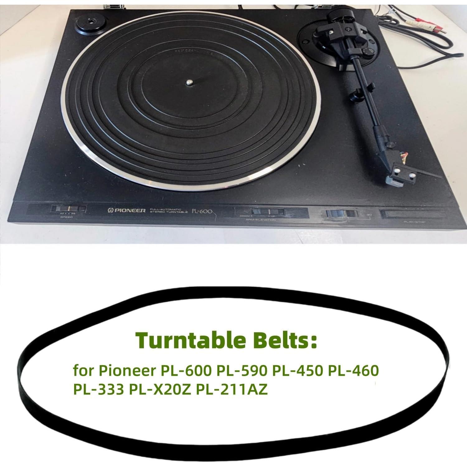 Cinturón de Reemplazo Sam&Johnny para Tocadiscos Pioneer PL-600 PL-590 PL-450 PL-460 PL-333 PL-X20Z PL-211AZ