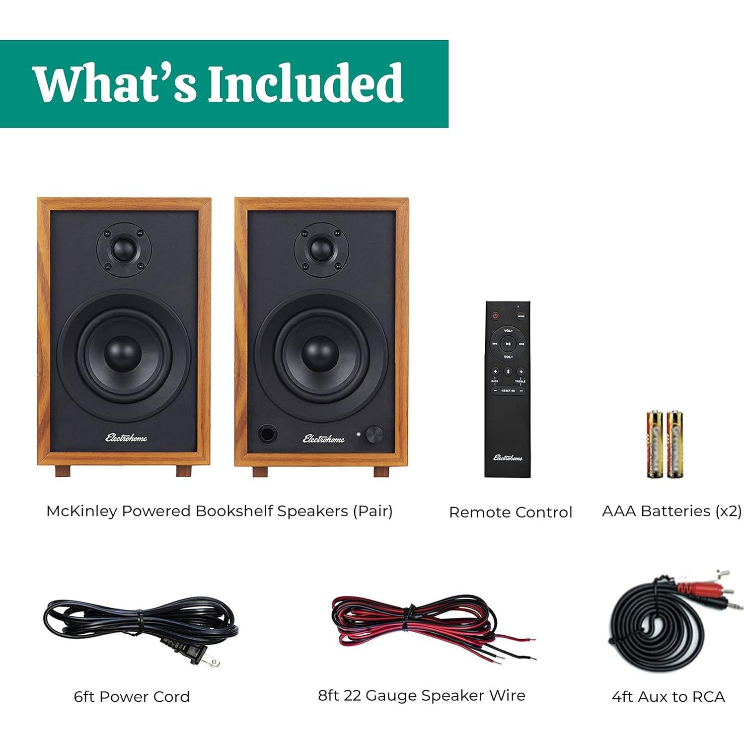 Altavoces Estéreo Alimentados Electrohome McKinley 2.0 Bluetooth