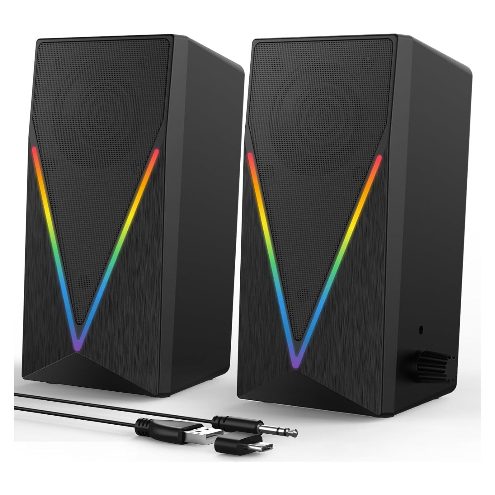 Altavoces de PC BUSP-HYY E-1062 con RGB, 2.0, 0.58 kg