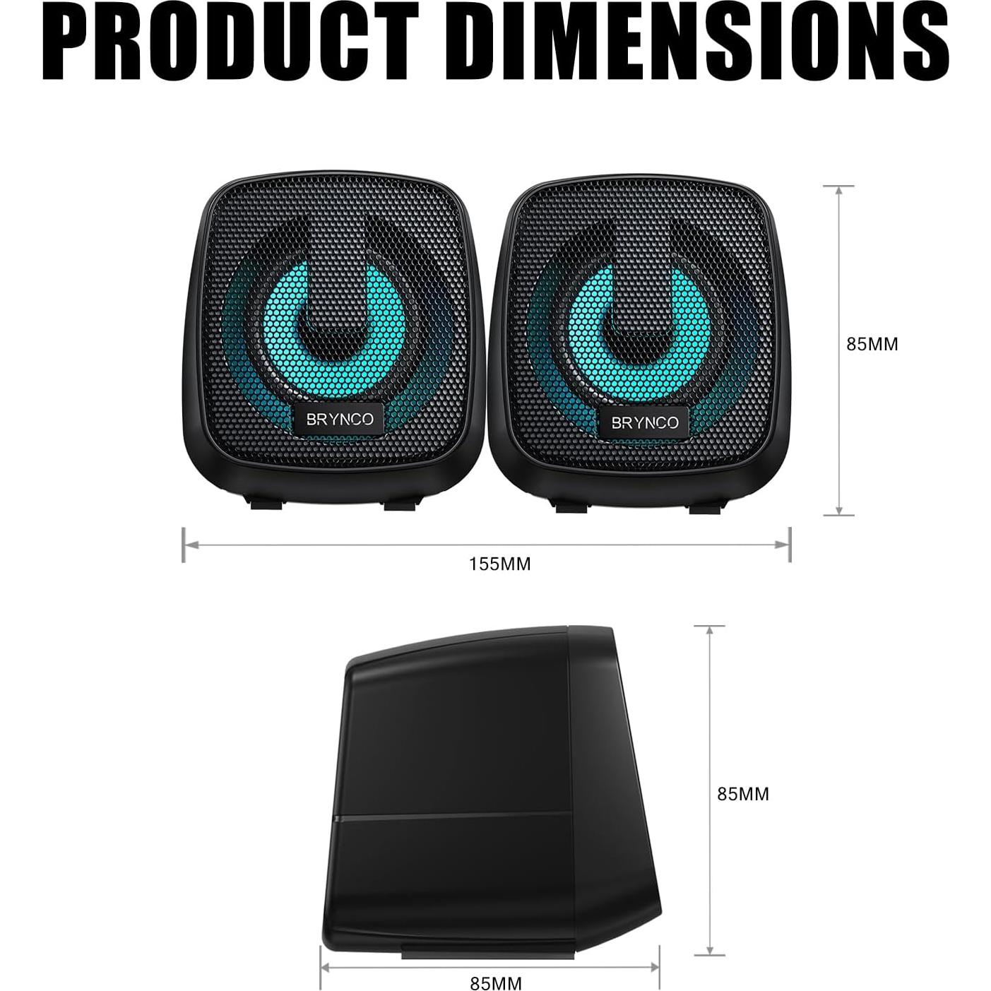 Altavoces Multimedia 2.0 RGB Dongguan | Sonido Claro y Compacto