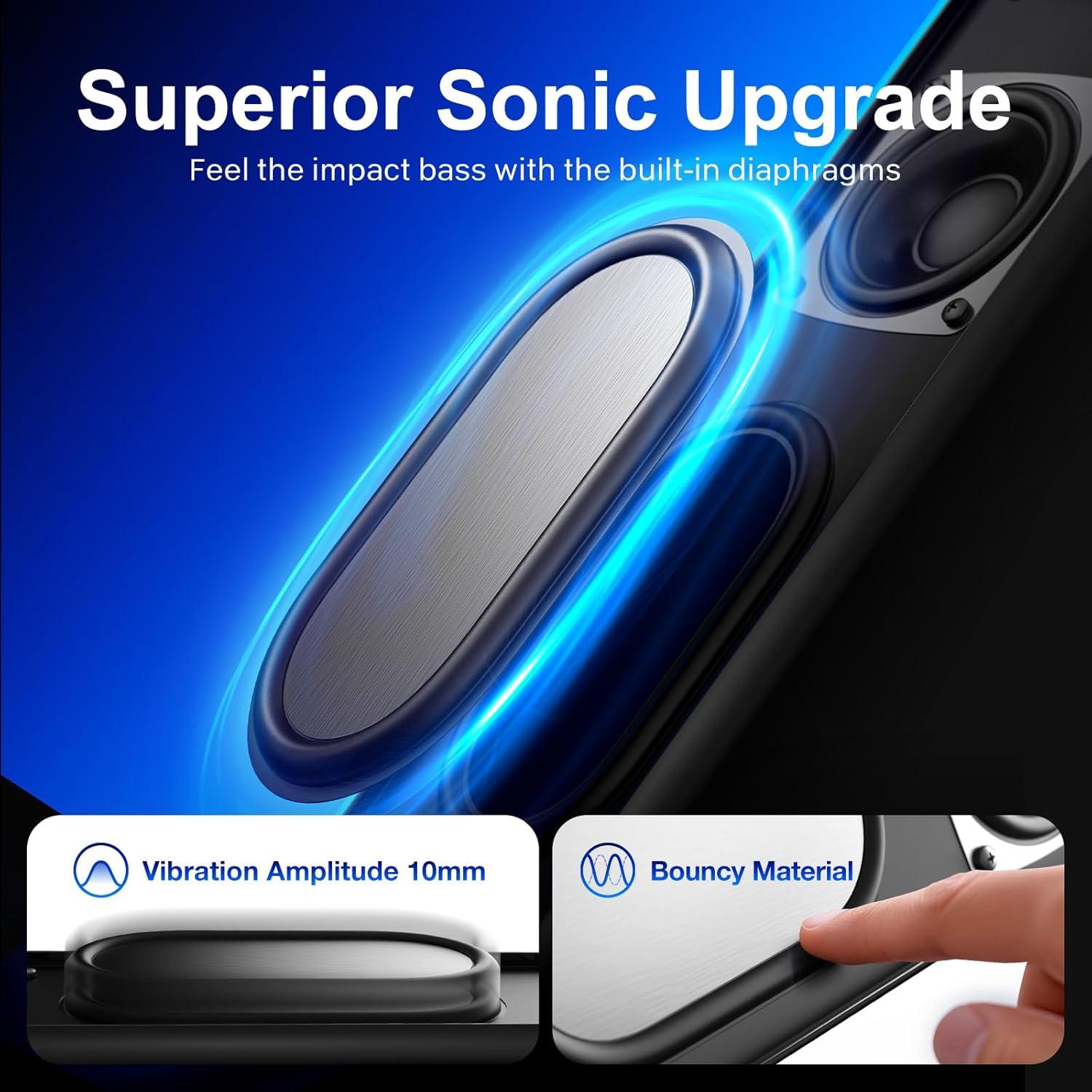 Altavoces Estéreo Hi-Fi Nylavee SK700 con Iluminación LED