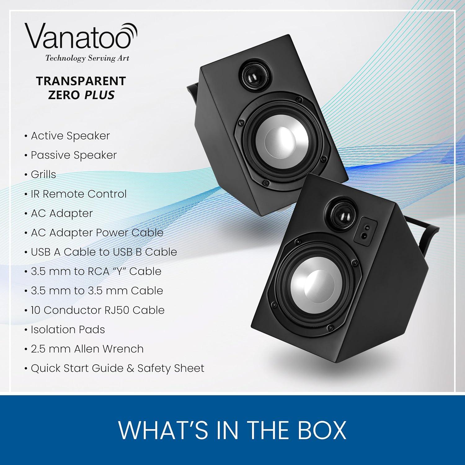 Altavoces de Estudio Vanatoo Transparent Zero Plus 120W Bluetooth