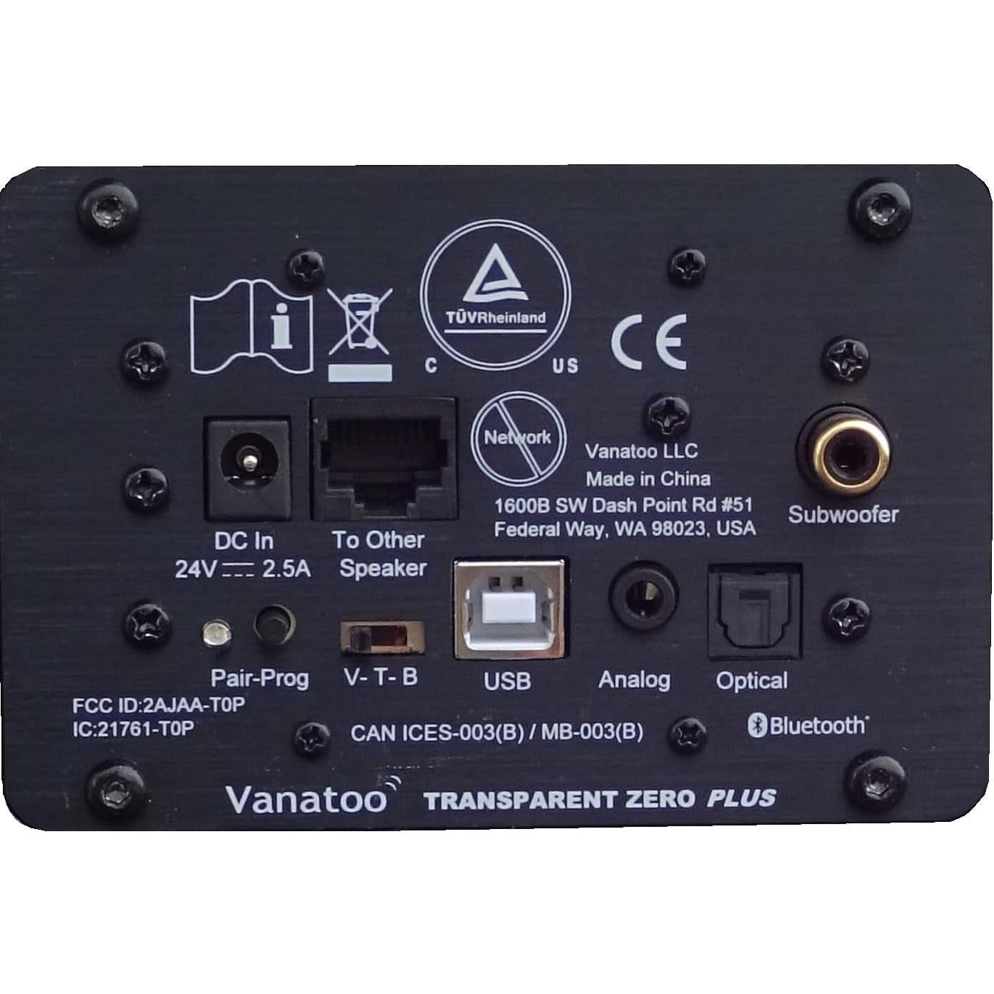 Altavoces de Estudio Vanatoo Transparent Zero Plus 120W Bluetooth