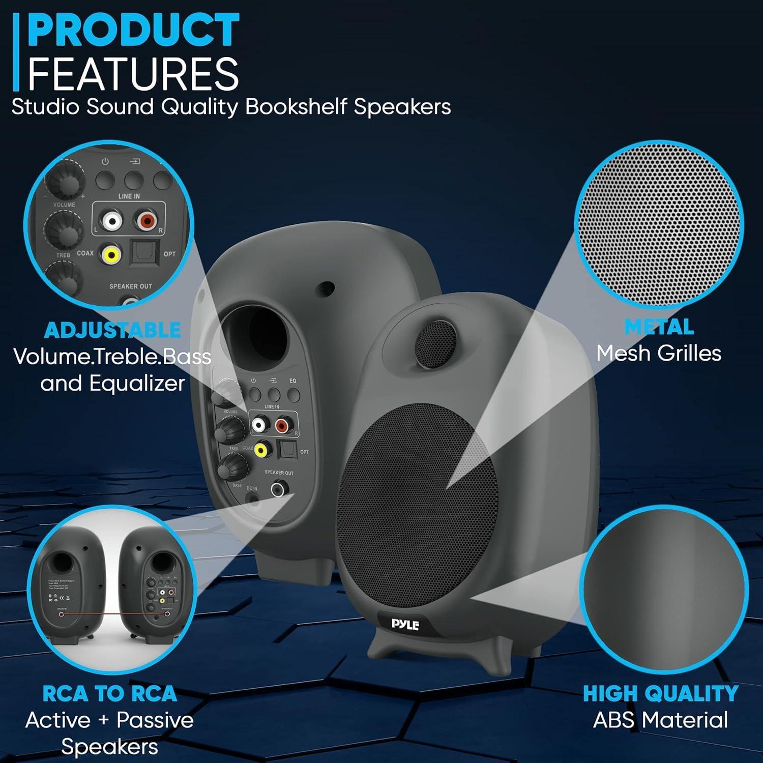 Altavoces de Estantería Bluetooth Pyle PBKSR40 60W Hi-Fi