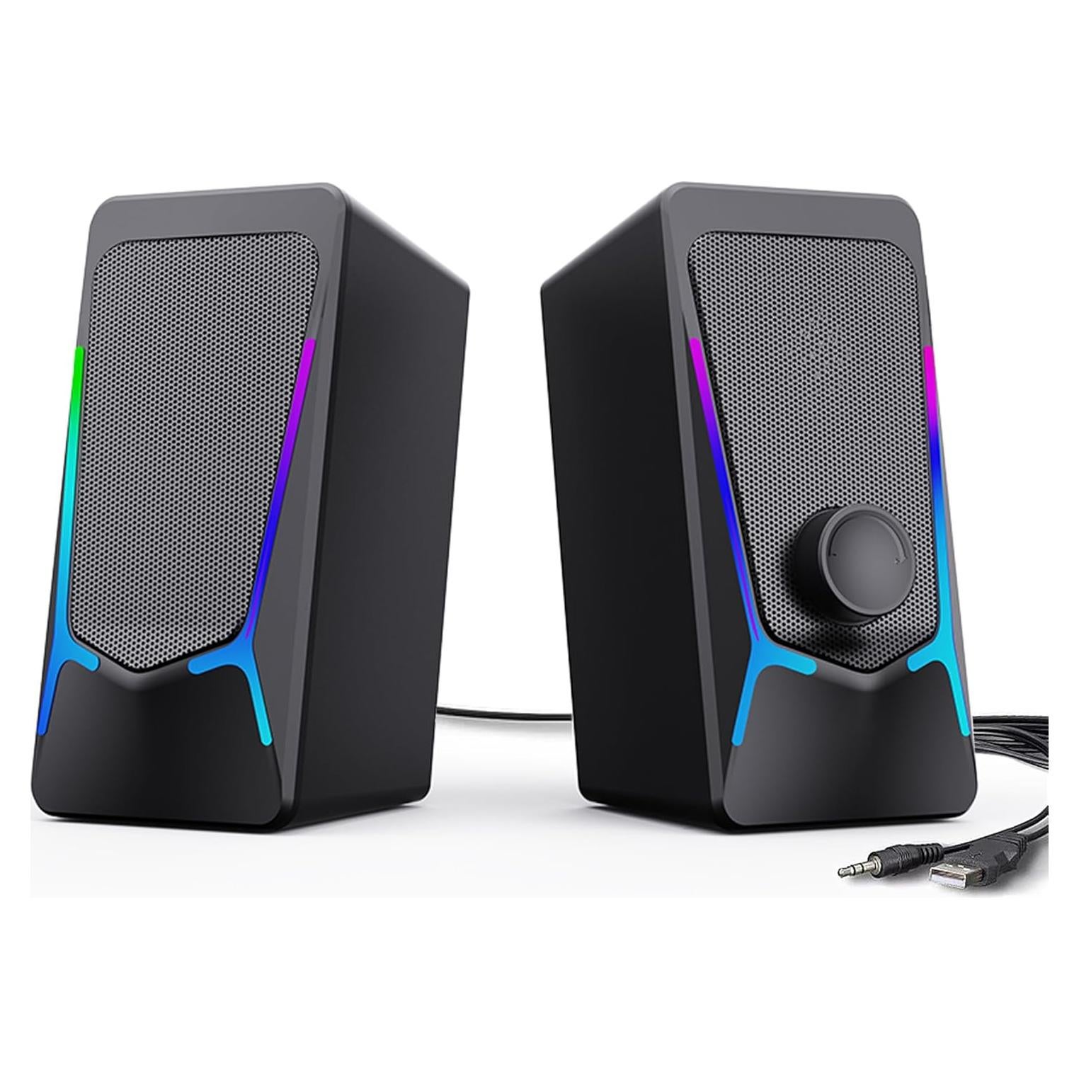 Altavoces Multimedia Estéreo 2.0 ROSON RC-CO707 USB y Aux