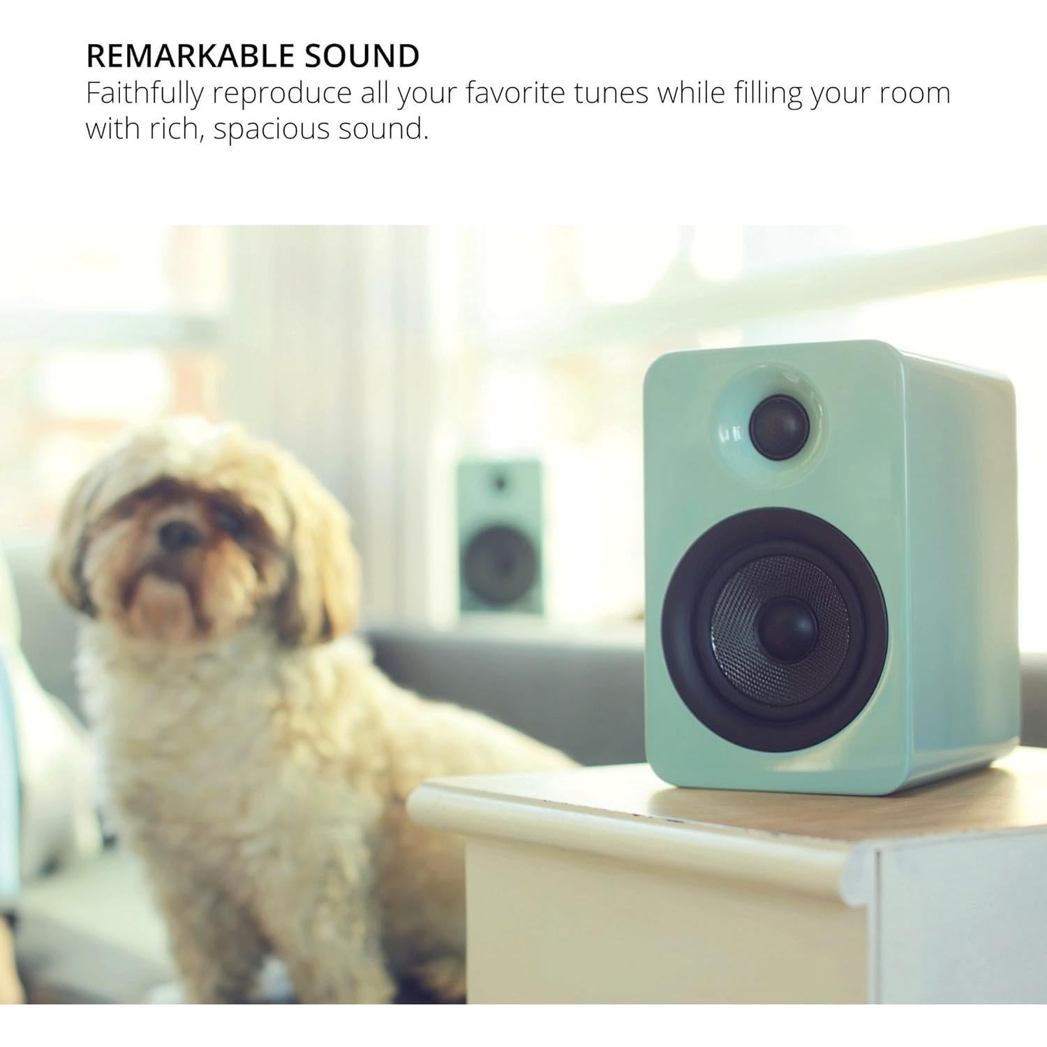 Altavoces Kanto YU4 Gris Mate Bluetooth 140W con Preamplificador