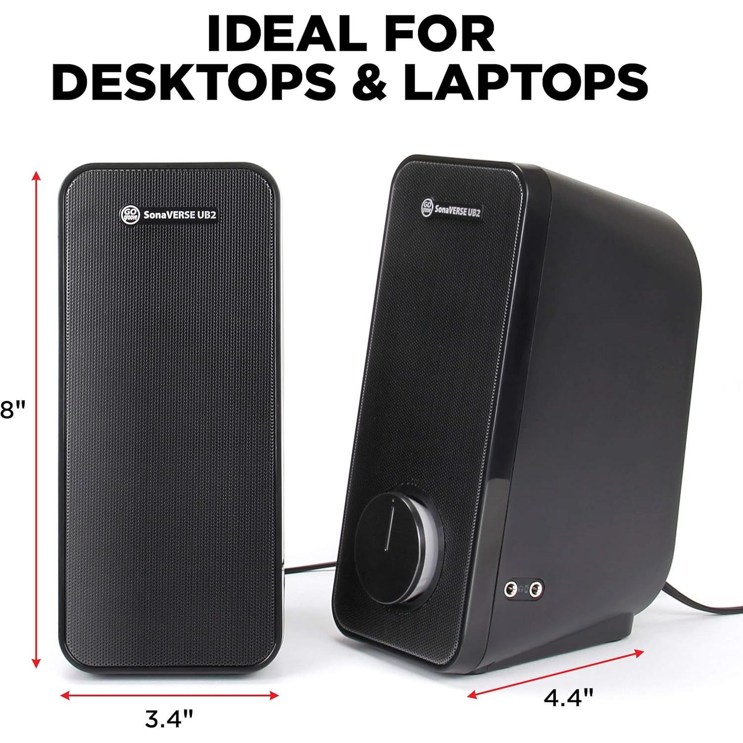 Altavoces GOgroove UB2 32W USB para PC - Audio Claro y Potente