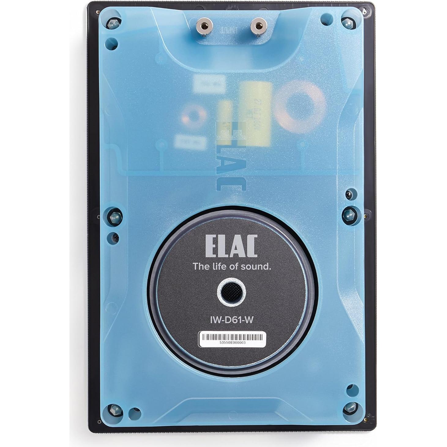 Altavoz de Pared ELAC IW-D61-W 6.5" Negro para Cine en Casa