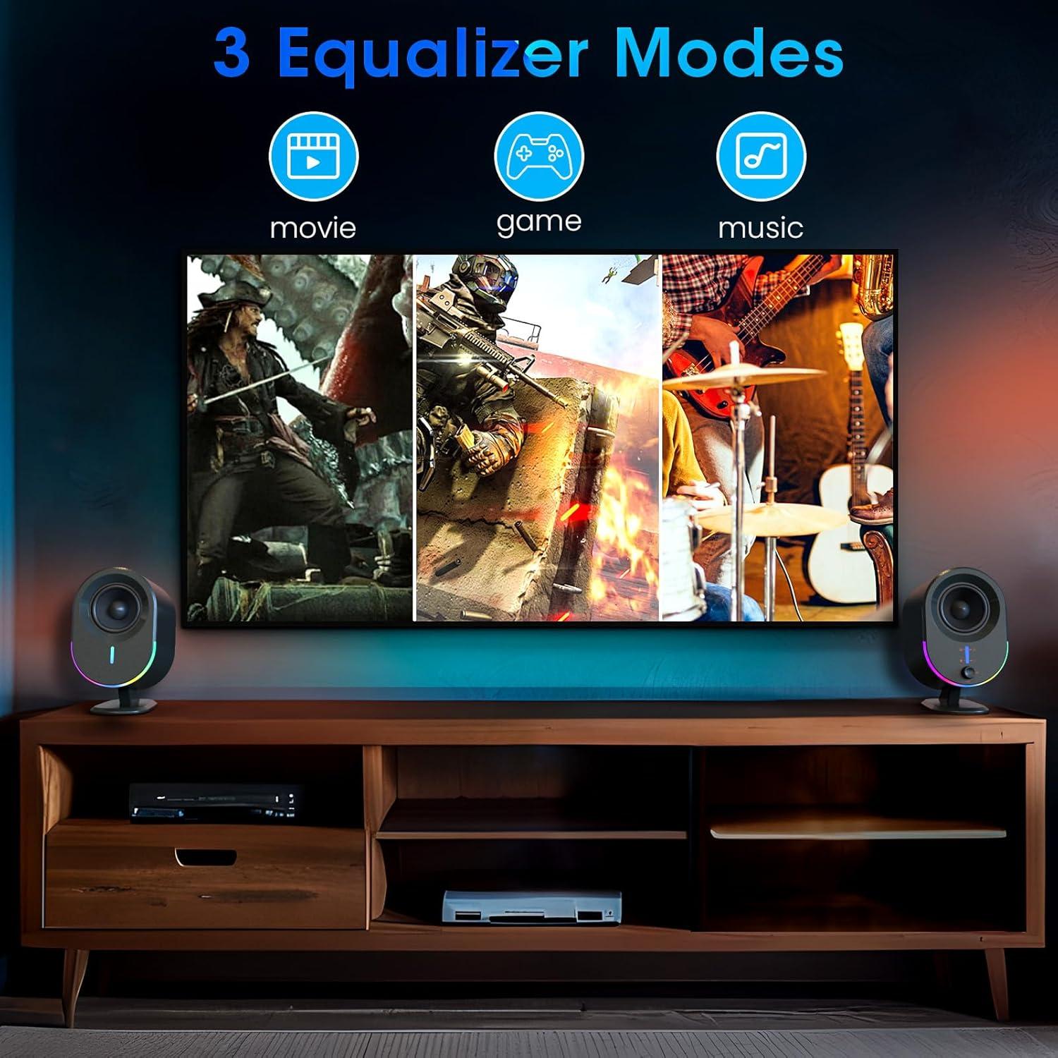 Altavoces Bluetooth LITTOAK GM03 15W 2.0 para PC y Juegos