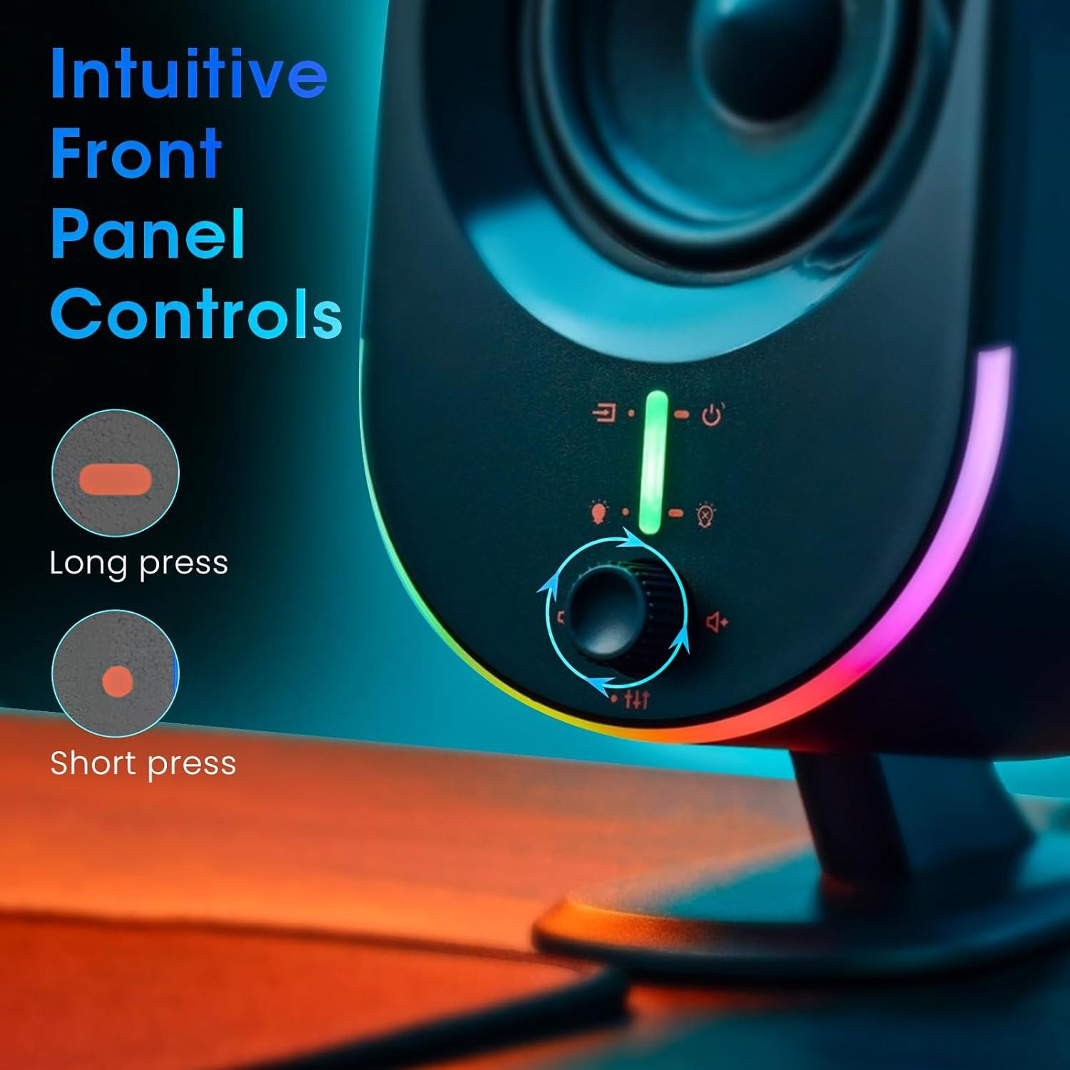 Altavoces Bluetooth LITTOAK GM03 15W 2.0 para PC y Juegos