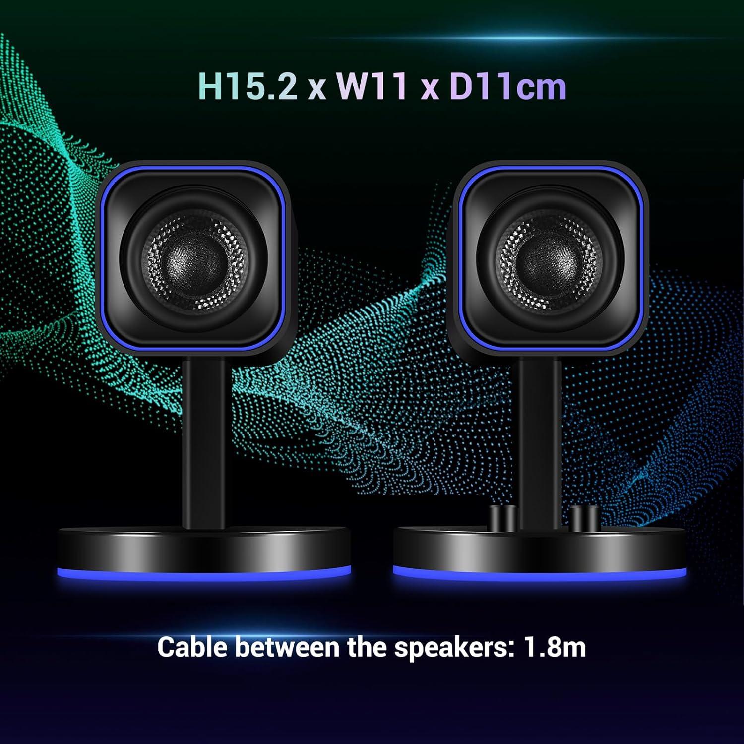 Altavoces de Juego Sanyun SW202 24W Bluetooth 5.2 RGB