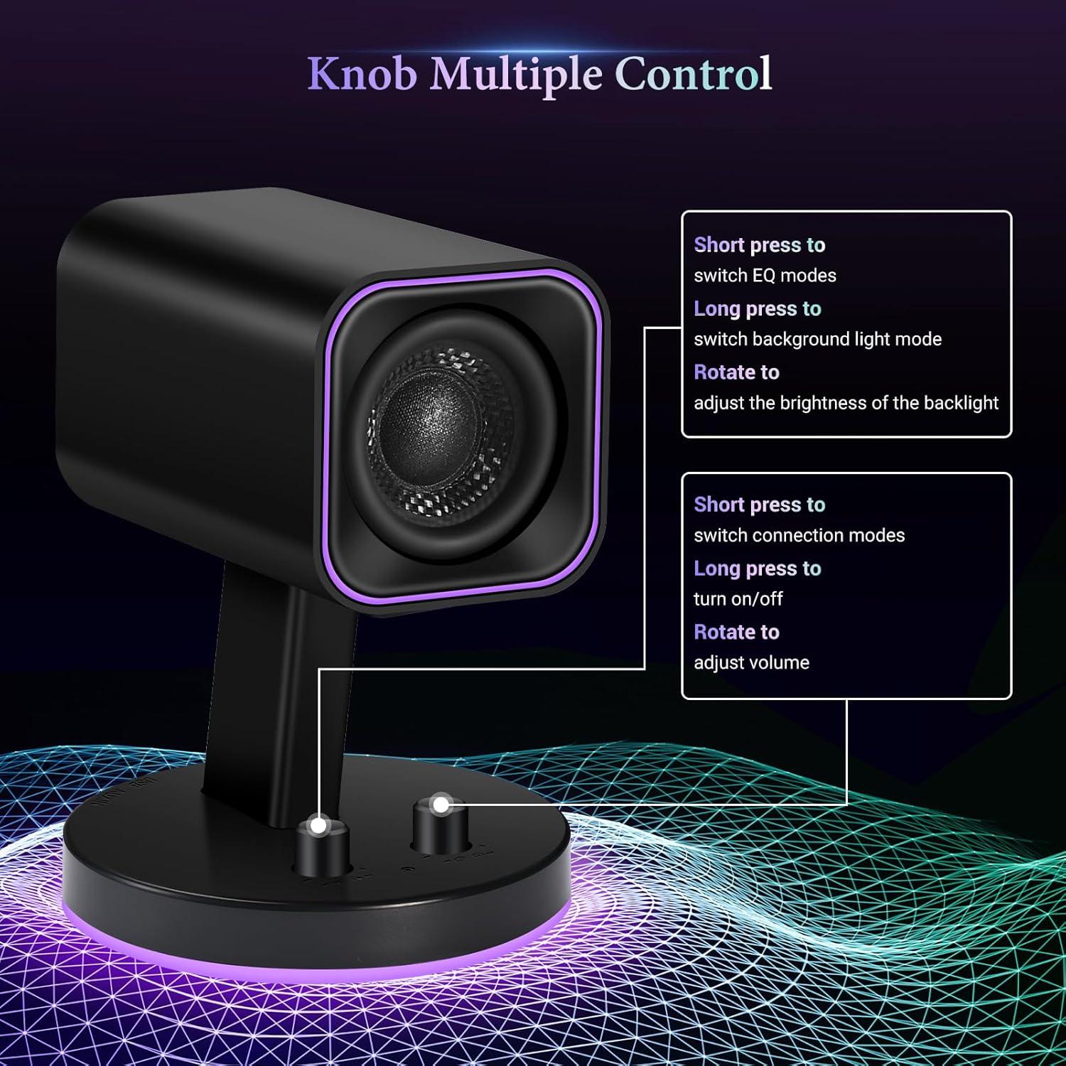 Altavoces de Juego Sanyun SW202 24W Bluetooth 5.2 RGB