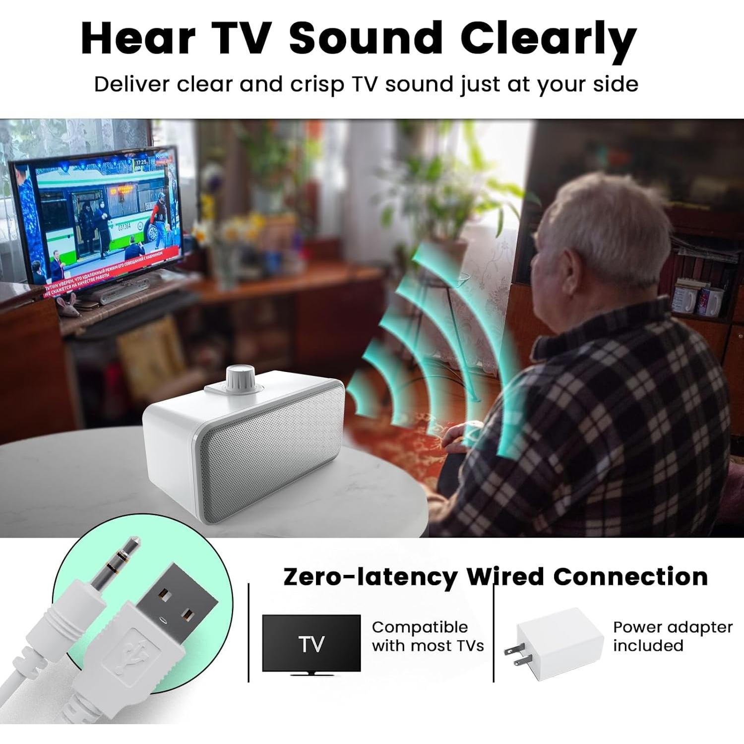 Altavoces Con Cable ANSTEN para TV 5M, Sonido Claro y Fácil Uso