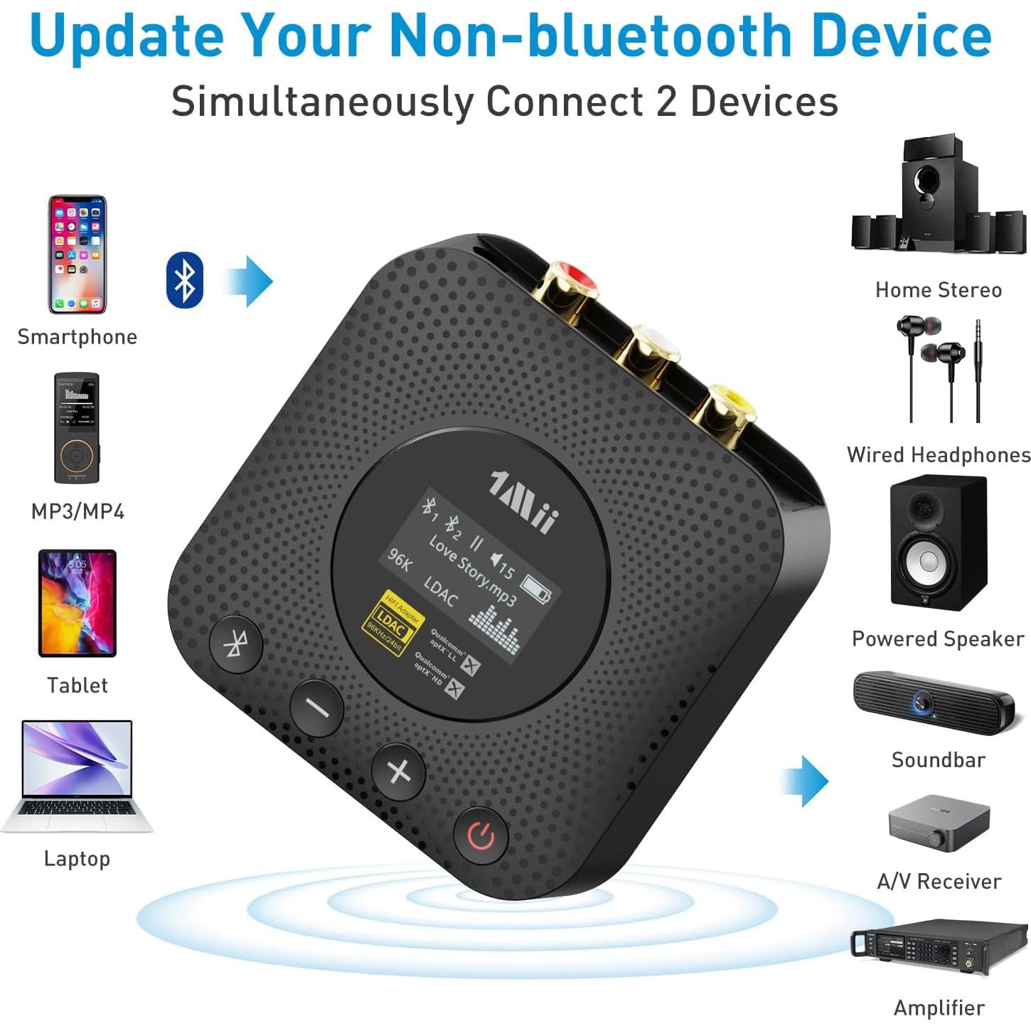 Receptor Bluetooth Hi-Fi 1Mii B06HD+ con LDAC y DAC Audiophile