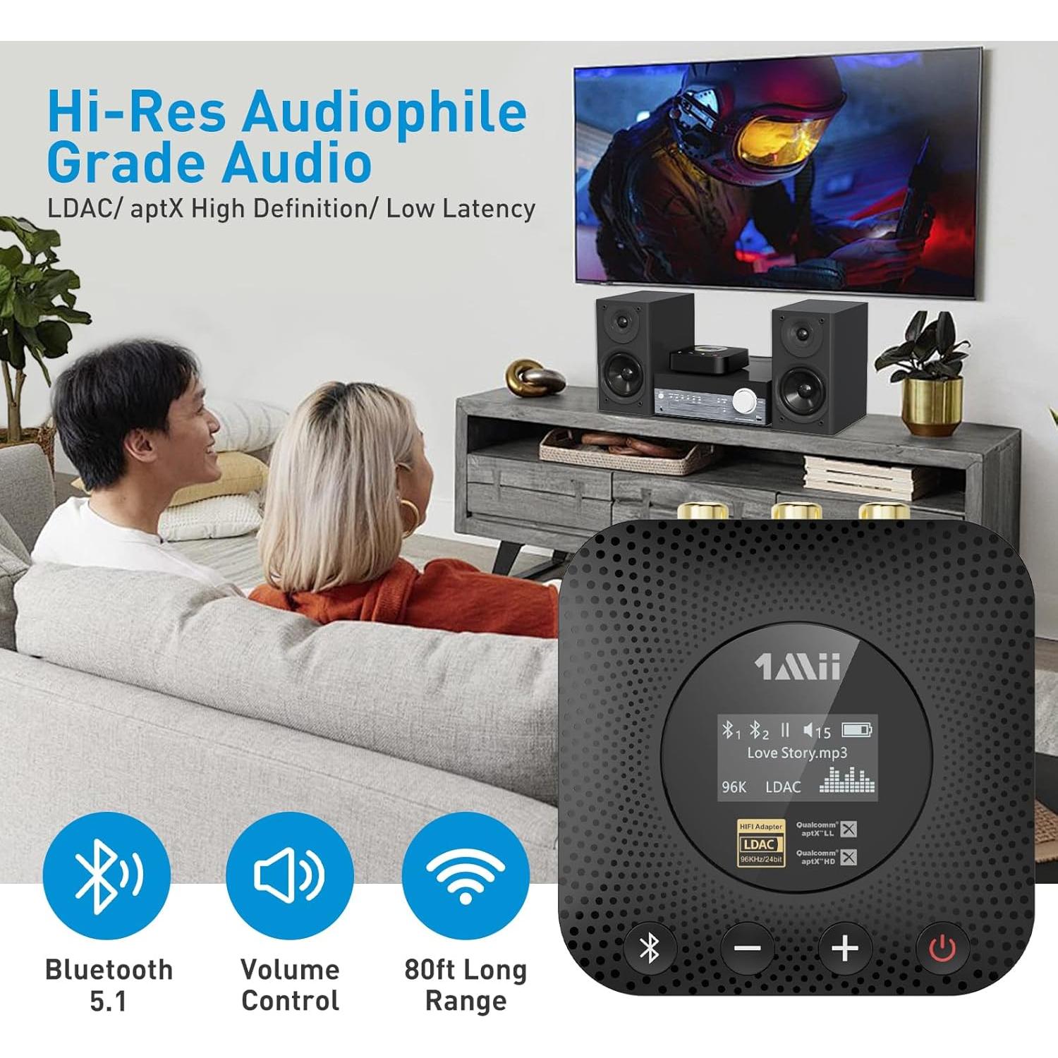 Receptor Bluetooth Hi-Fi 1Mii B06HD+ con LDAC y DAC Audiophile