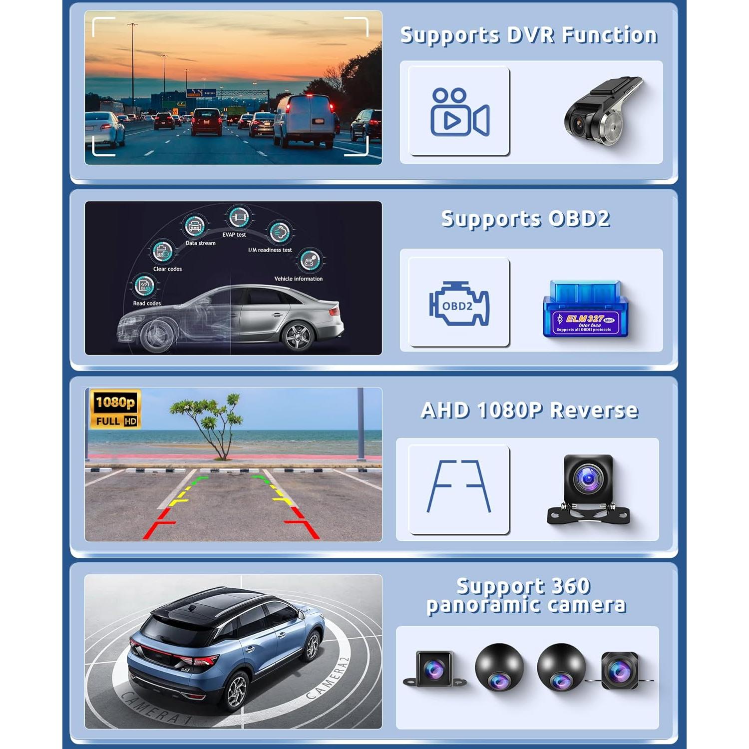 Estéreo de Coche Android 13 METEESER para Honda Civic 2006-2011 10.1" 8GB+128GB