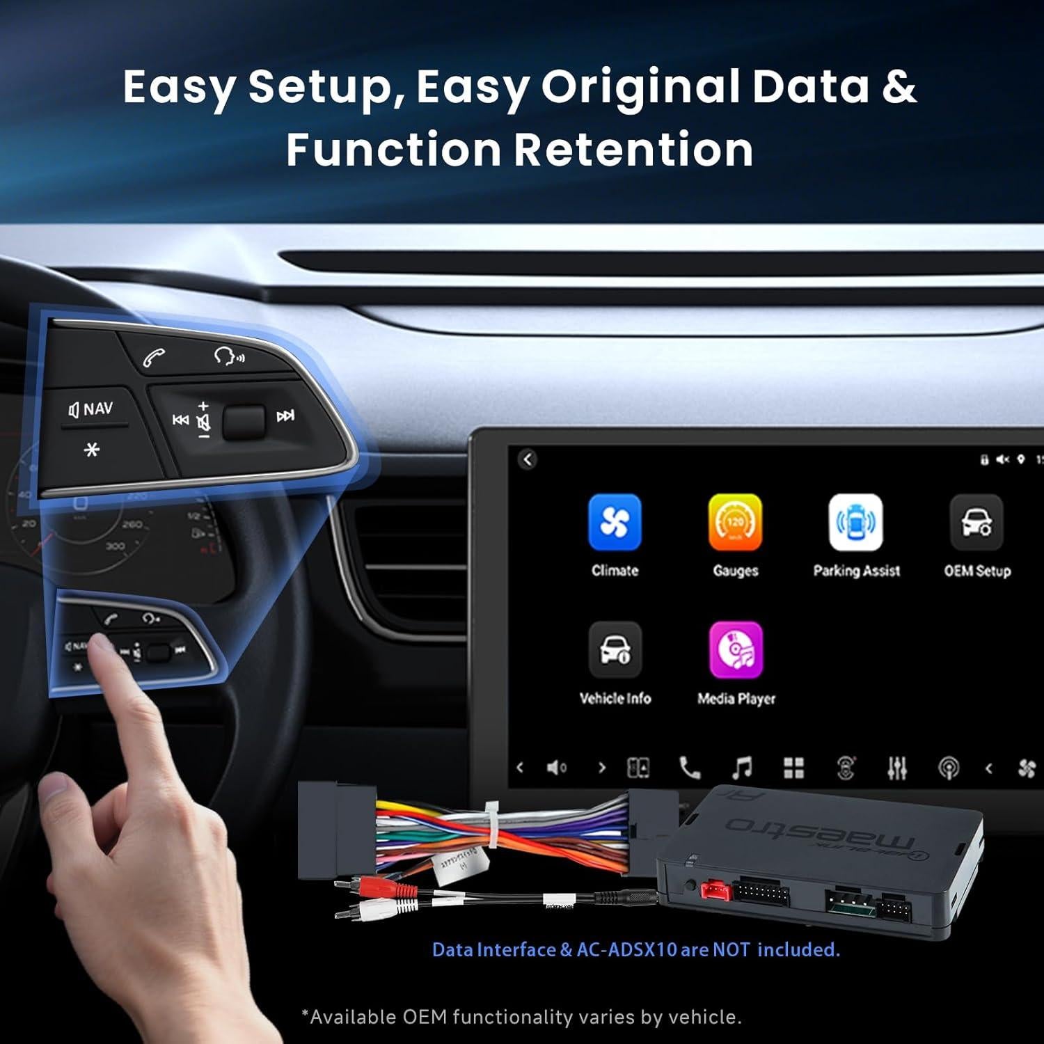 Estéreo Doble Din AI Android 10.1" 8GB+128GB con Doble Cámara