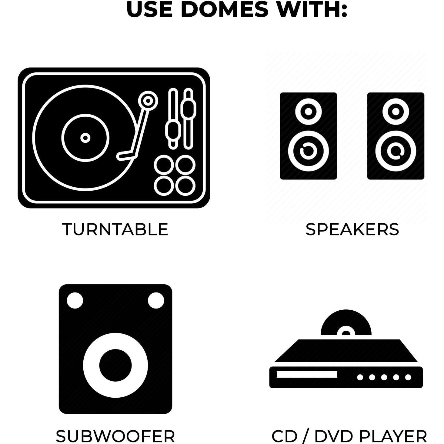 Almohadillas de Aislamiento Soundrise - 4 Piezas de Silicona Antivibración