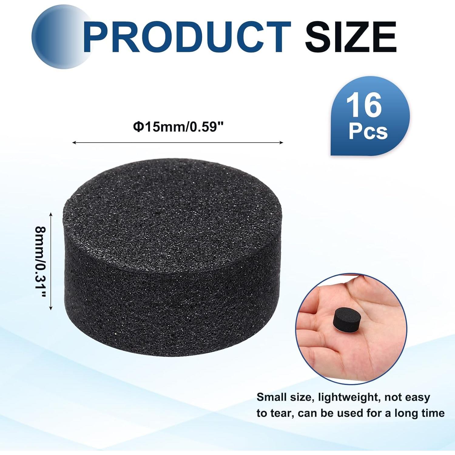 Almohadillas de Aislamiento MECCANIXITY 16 Pcs 15mmx8mm Negro