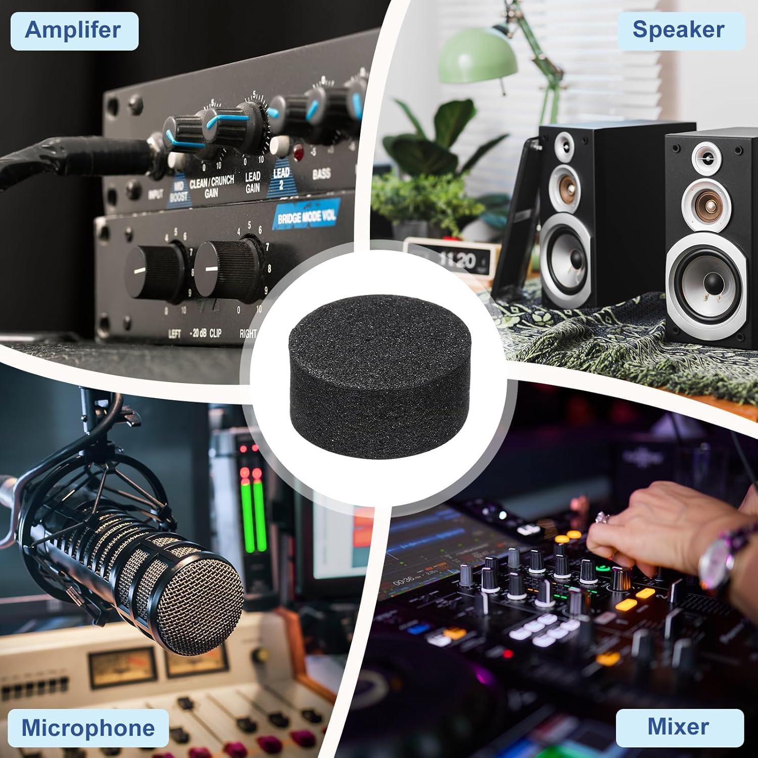 Almohadillas de Aislamiento MECCANIXITY 16 Pcs 15mmx8mm Negro