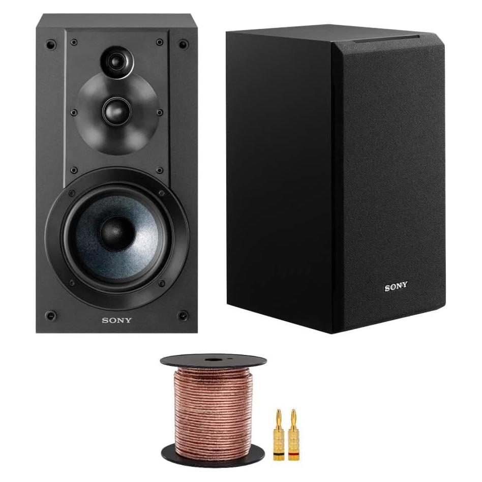 Altavoces de estantería Sony SSCS5 3 vías + cable 30.48 m