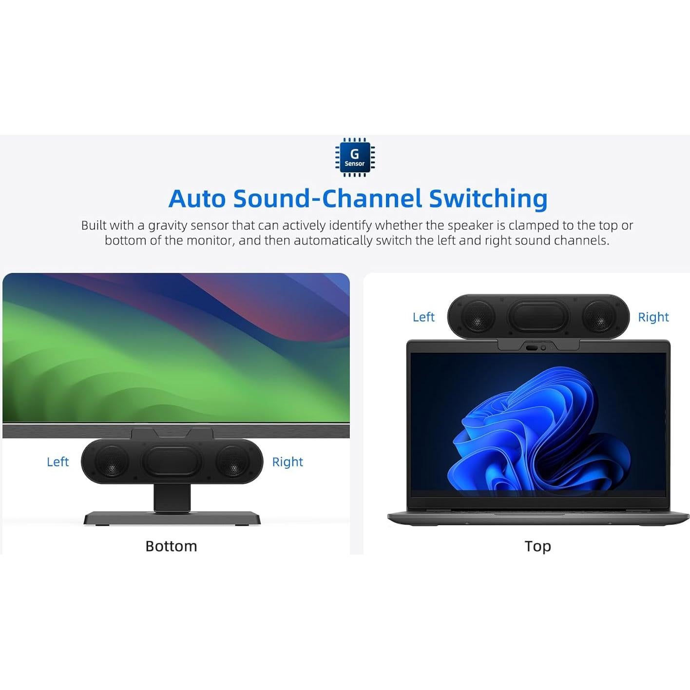 Altavoces de computadora PFTTDD XX119A USB-C 20.32cm