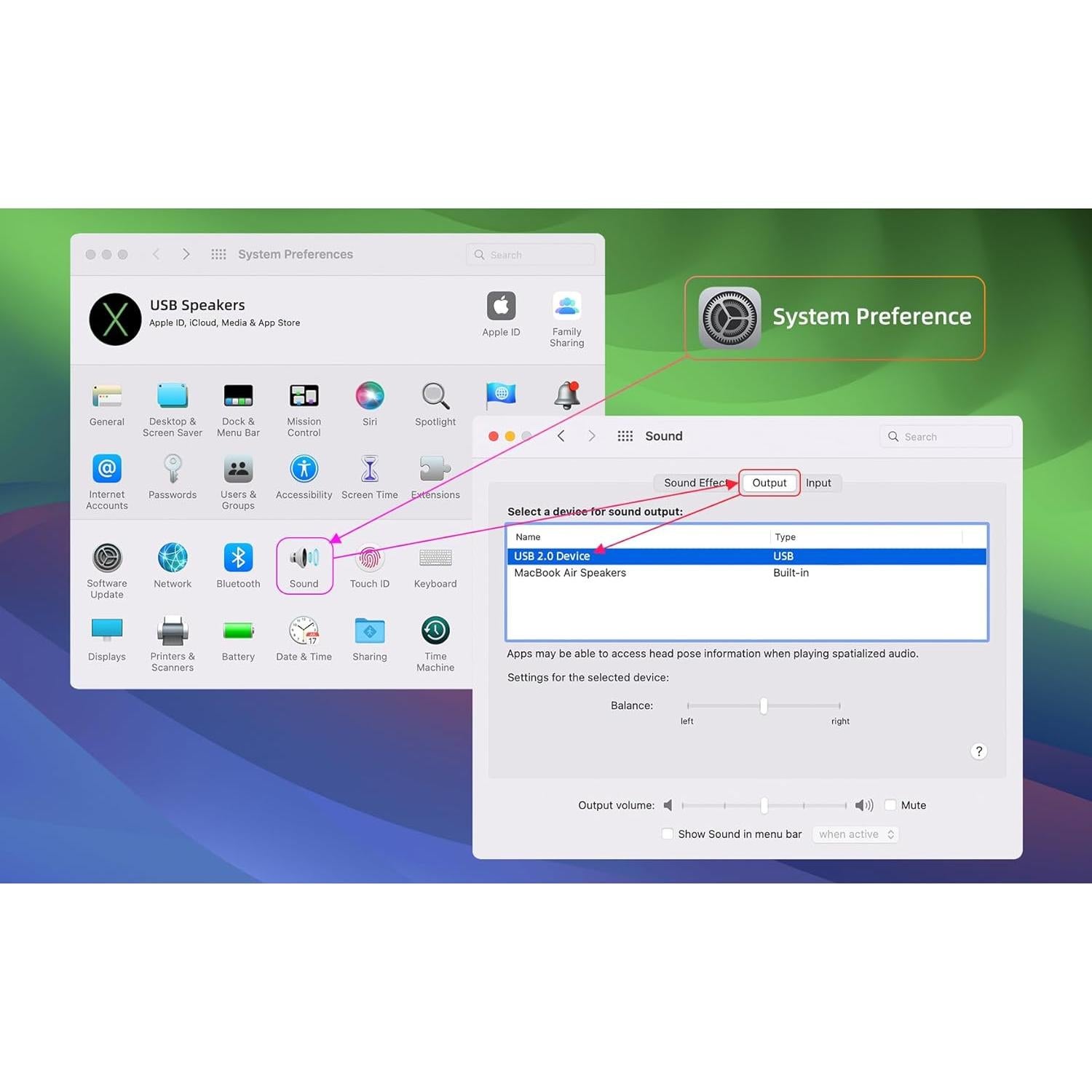 Altavoces de computadora PFTTDD XX119A USB-C 20.32cm