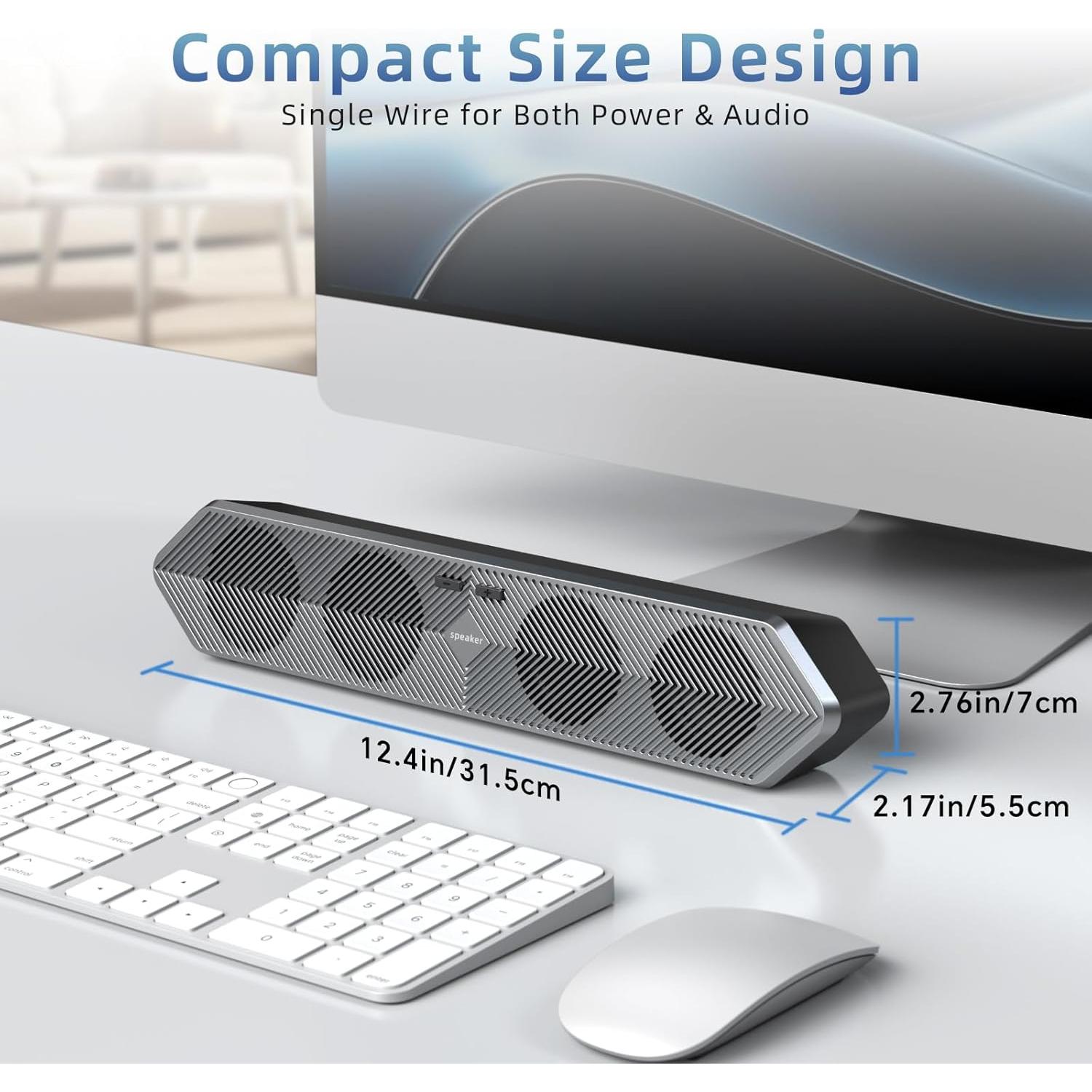 Altavoces de computadora HPSWUW E-3033 USB y Bluetooth 5W