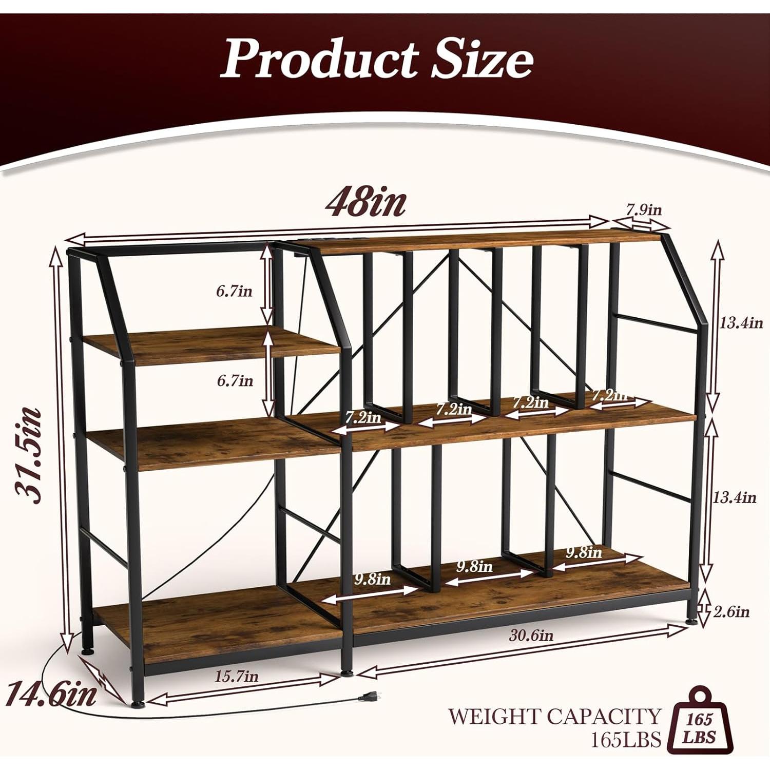 Soporte para Tocadiscos Faesun con Estación de Carga USB y Almacenamiento para 500 LPs