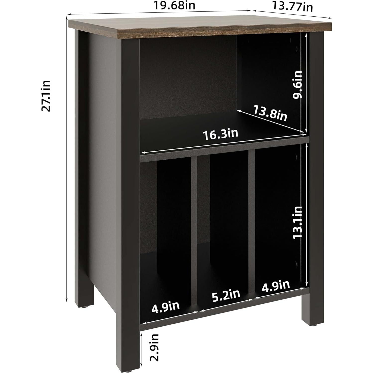 Soporte para Tocadiscos LIDYUK SCPJBK002 Madera Negro