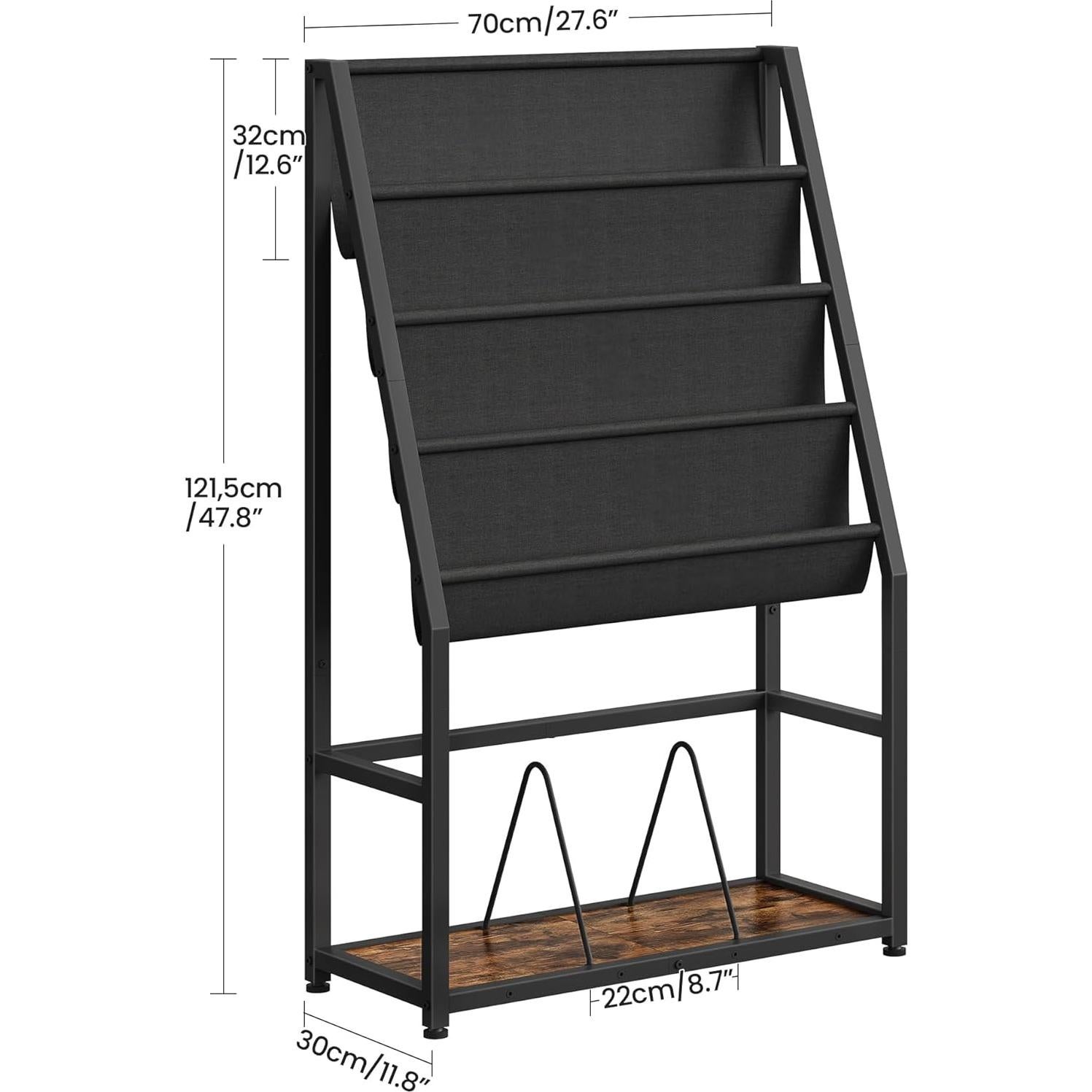 Soporte para Discos de Vinilo CHOEZON 5 Niveles Negro Marrón