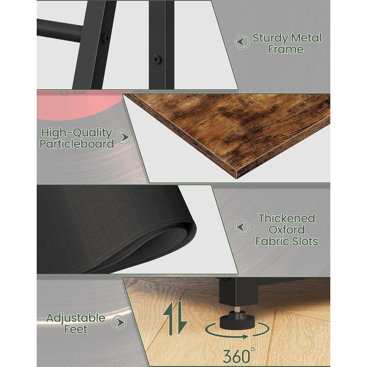 Soporte para Discos de Vinilo CHOEZON 5 Niveles Negro Marrón