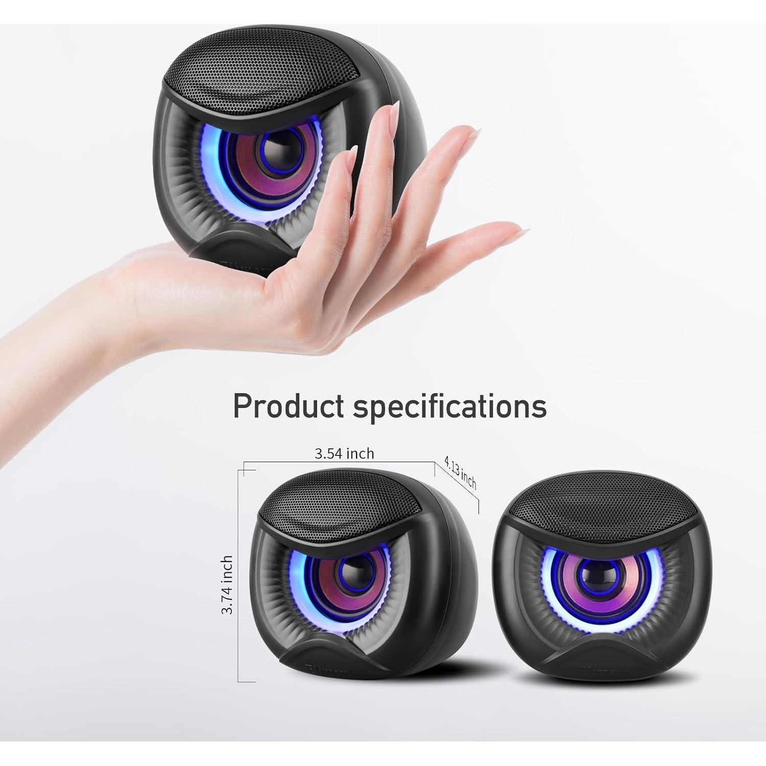 Altavoces USB Multimedia Elimavi MM-PL Blue 5W con RGB