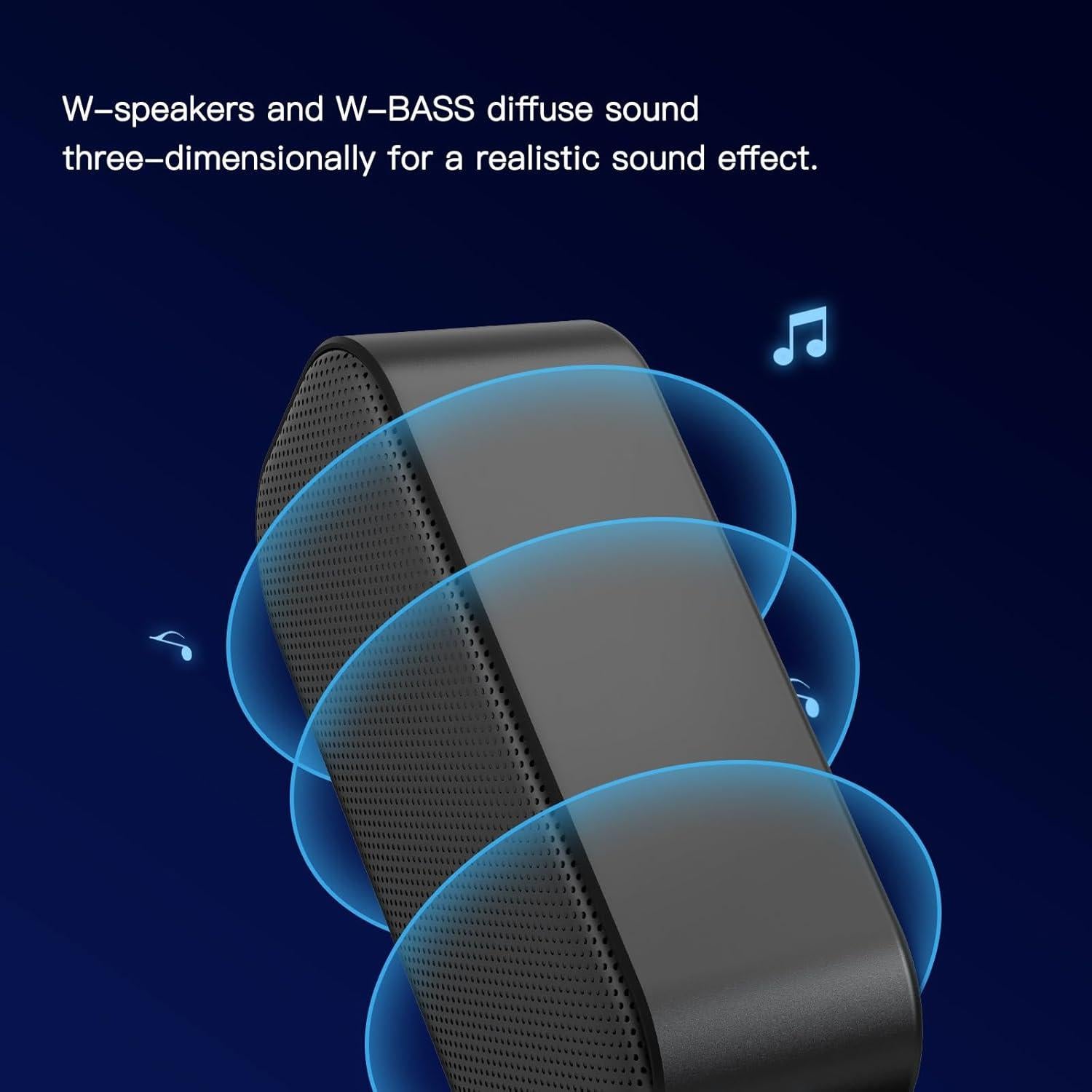 Altavoz USB Multimedia Shuley Portátil 12.2 cm Negro